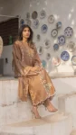 Khaadi Silk Embroidered Kurta Mirah – Timeless Luxury | Dervesh Luxe
