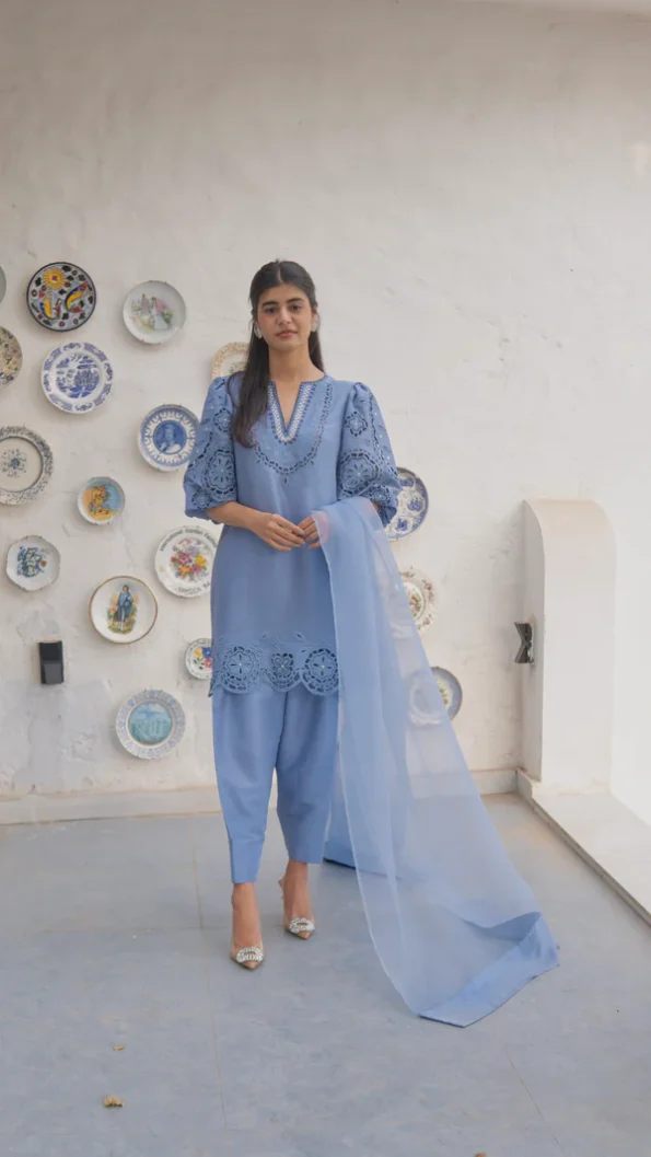 Dervesh Luxe | Merriam Wajid | Silk | Cut Work | Festive