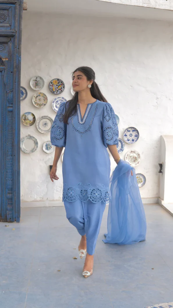 Dervesh Luxe | Merriam Wajid | Silk | Cut Work | Festive