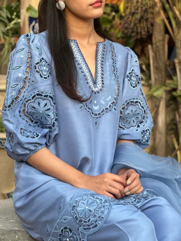 Dervesh Luxe | Merriam Wajid | Silk | Cut Work | Festive